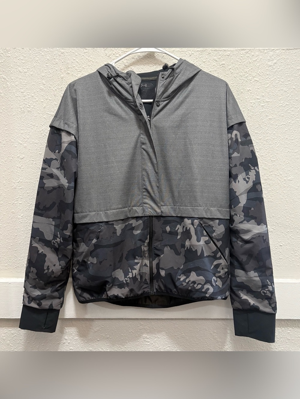 Under Armour Unstoppable Gore Windstopper Camo Zip Up Jacket Size M